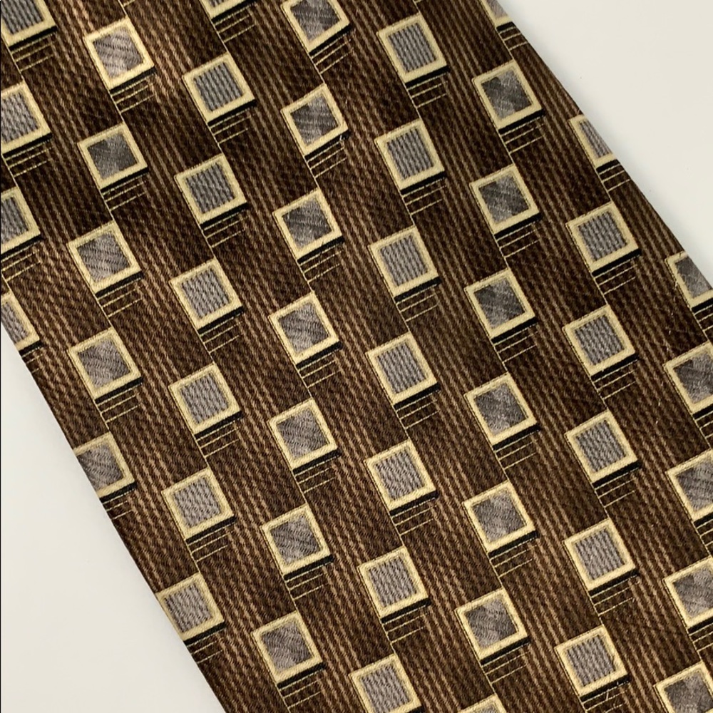 Salvatore Pellegrino Geometric Silk Tie 15PE - Picture 2 of 5